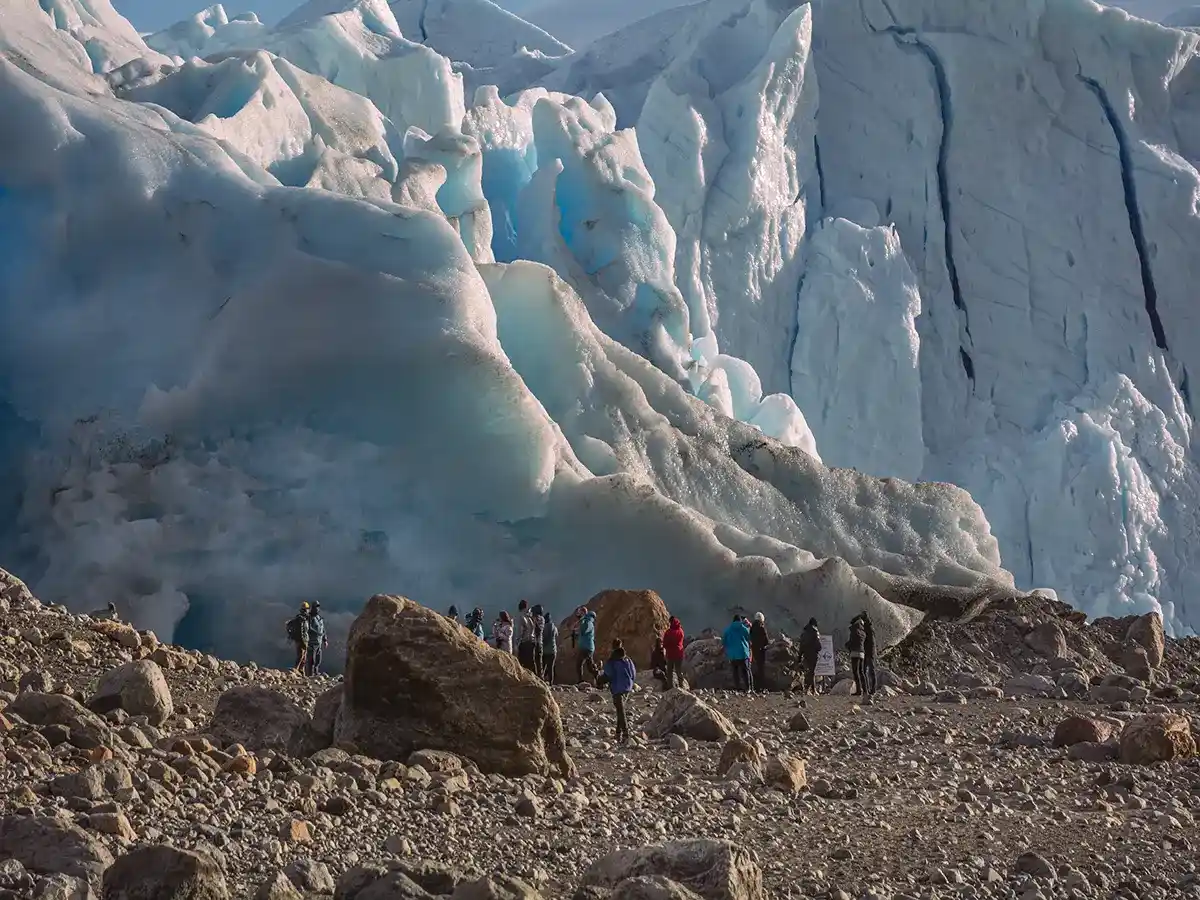 Aproximación al hielo del Glaciar Perito Moreno